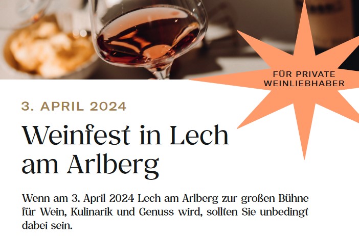 Read more about the article Weinfest Lech 03.04.